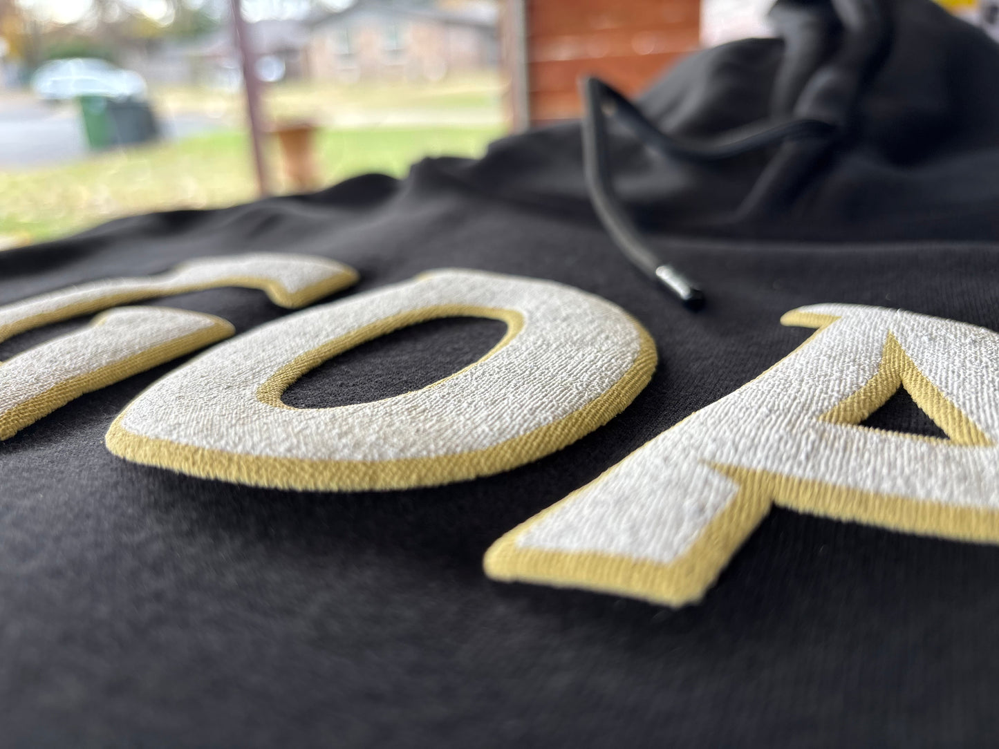 2020 GOAT Hoodie Black/White/Vegas Gold